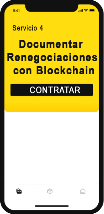 Documentar renegociaciones con blockchain